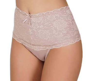 Kit Calcinha Cinta Modeladora Rendada - 5 unidades  - Cores Sortidas  ( exceto Branco ) - (ÚLTIMAS UNIDADES COM FRETE GRÁTIS)